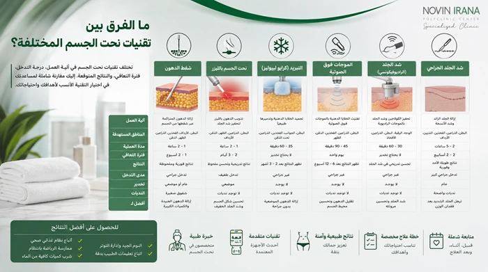 ما الفرق بين تقنيات نحت الجسم المختلفة؟